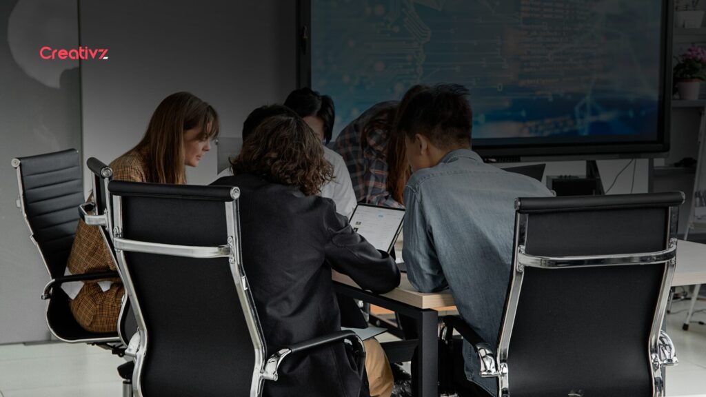 Sales team working calmly with organized systems and reduced cognitive load through automation