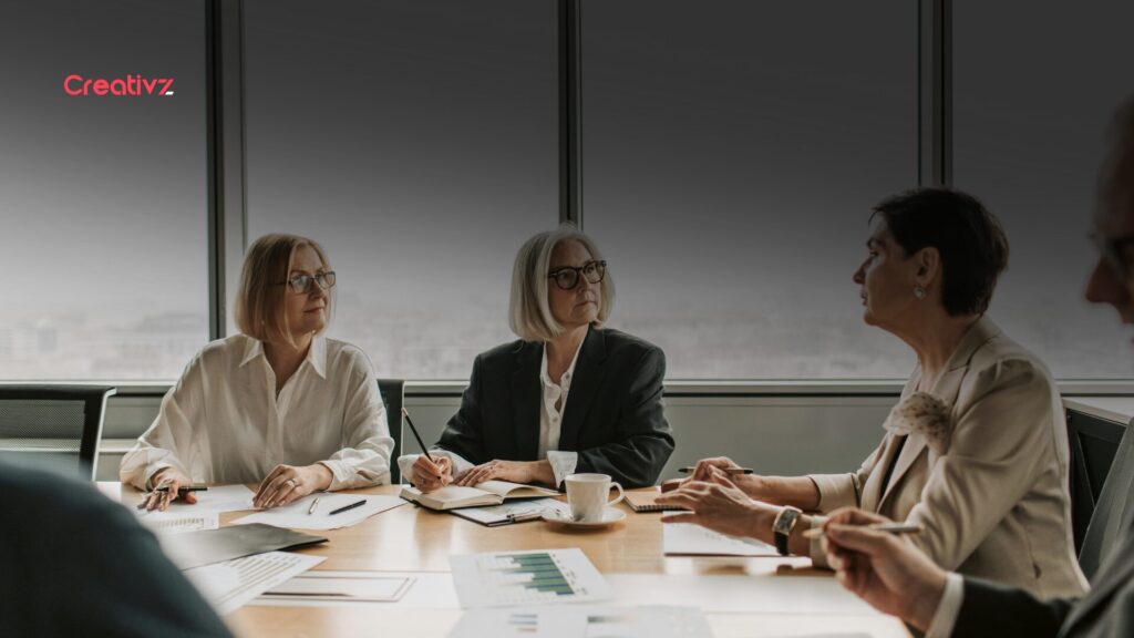 The business team discussing customer decision psychology and conversion strategy