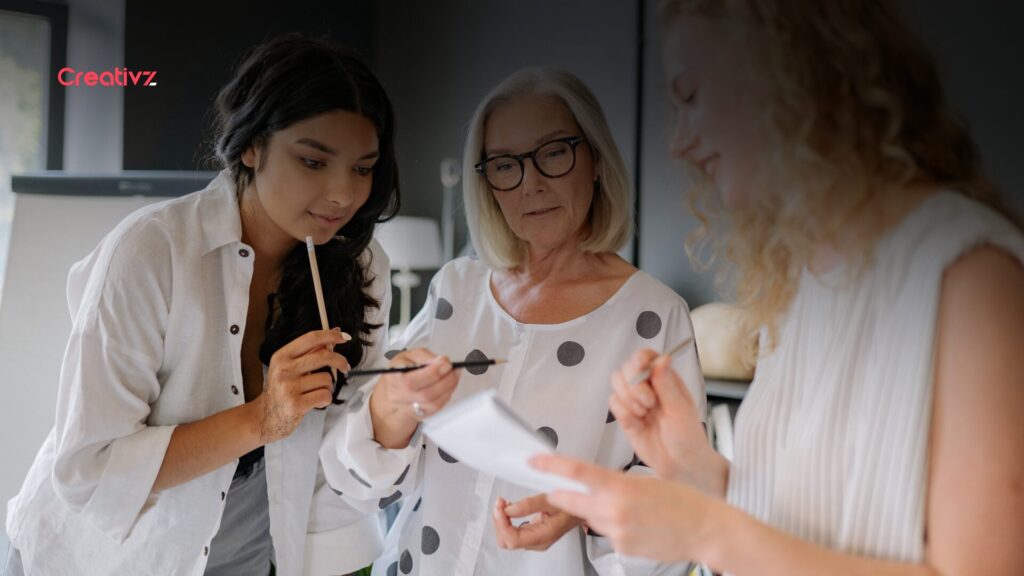 Marketing team mapping conversion funnel stages and user journey