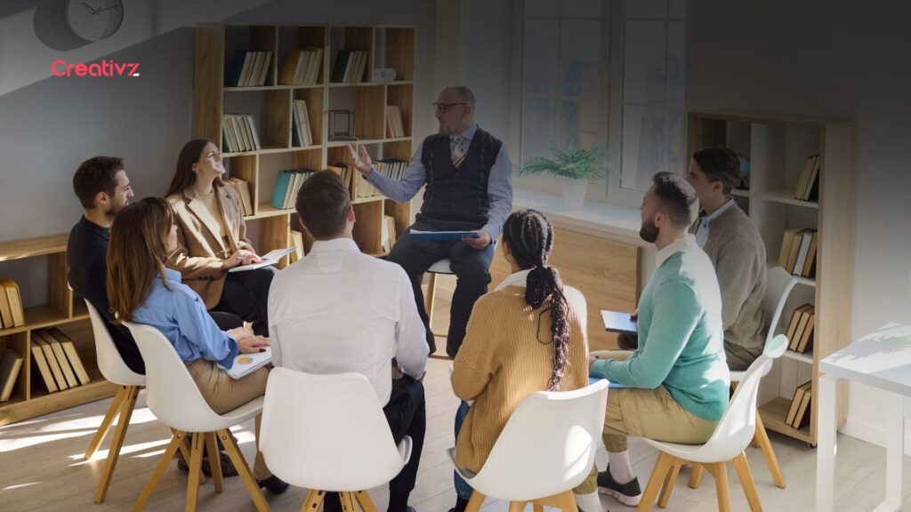 Small B2B micro-community roundtable of focused professionals building trust and accelerating deal velocity through peer connection and shared insights