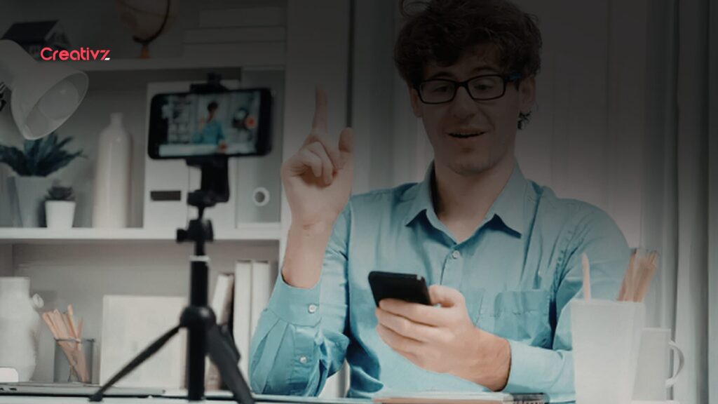 Content creator filming an authentic product recommendation video on a smartphone